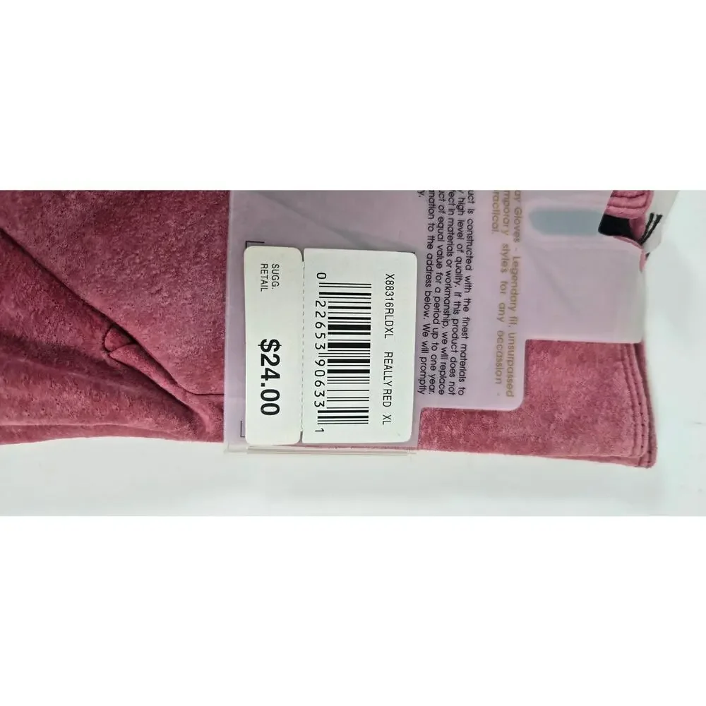 New Isotoner Suede Gloves Size XL Soft Winter Cold Weather Gloves